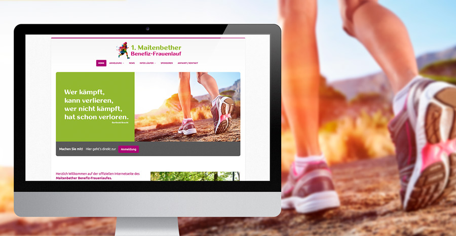 Maitenbether Benefiz-Frauenlauf Website